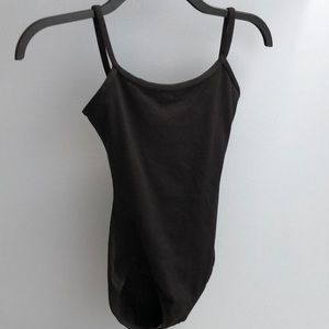 Black ballet leotard